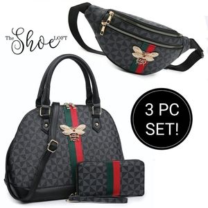 Queen Bee Belt Bag, Wallet & Satchel Set